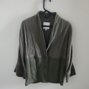 Madewell Two-Tone Green Cardigan